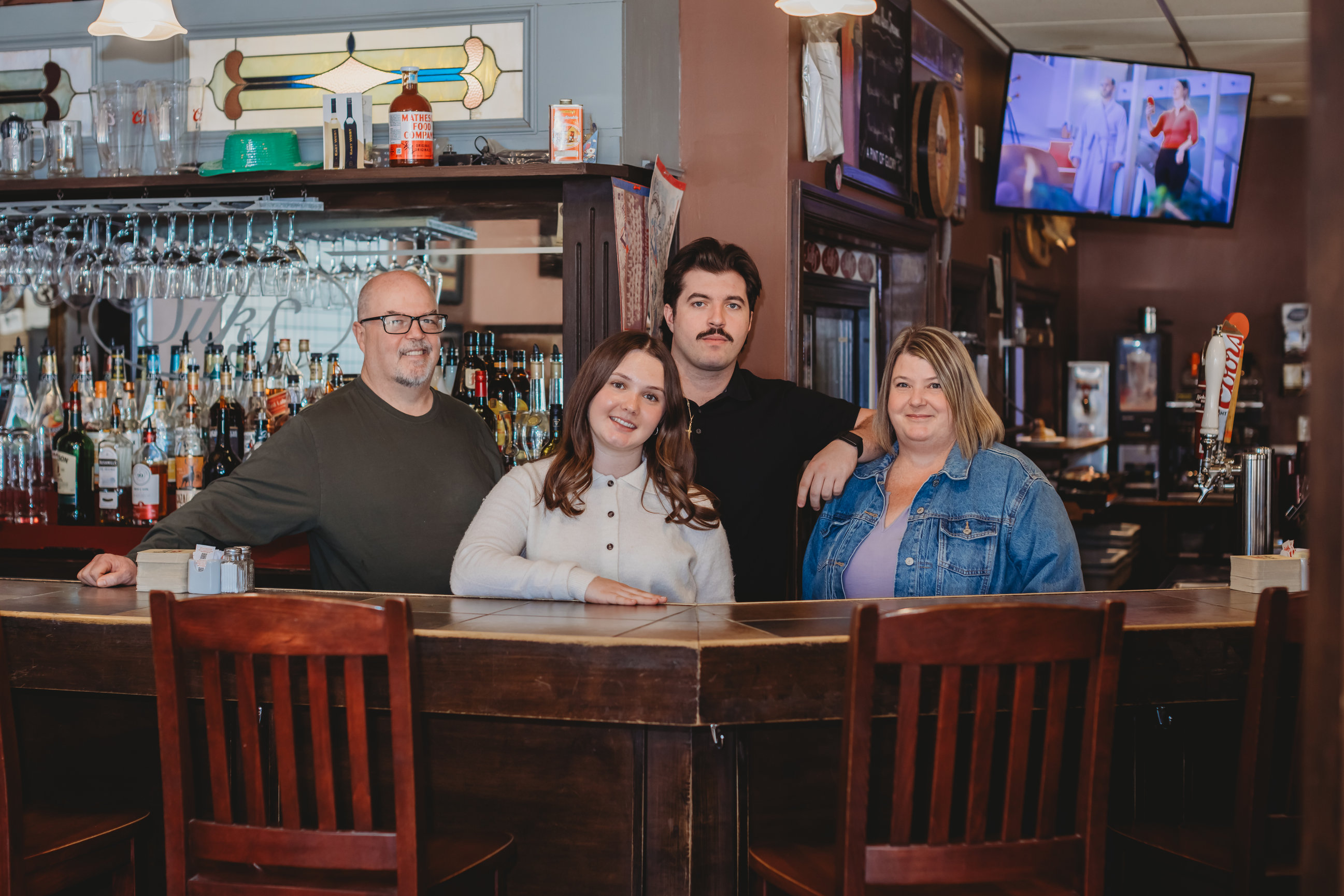 Silks Country Kitchen owners and family team